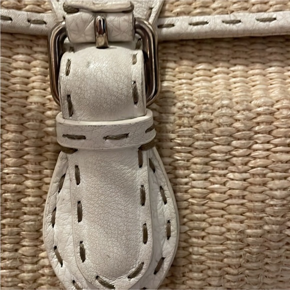 Authentic FENDI Raffia/Leather Bag - Picture 4 of 9